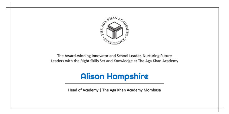 Alison Hampshire | Head of Academy | The Aga Khan Academy